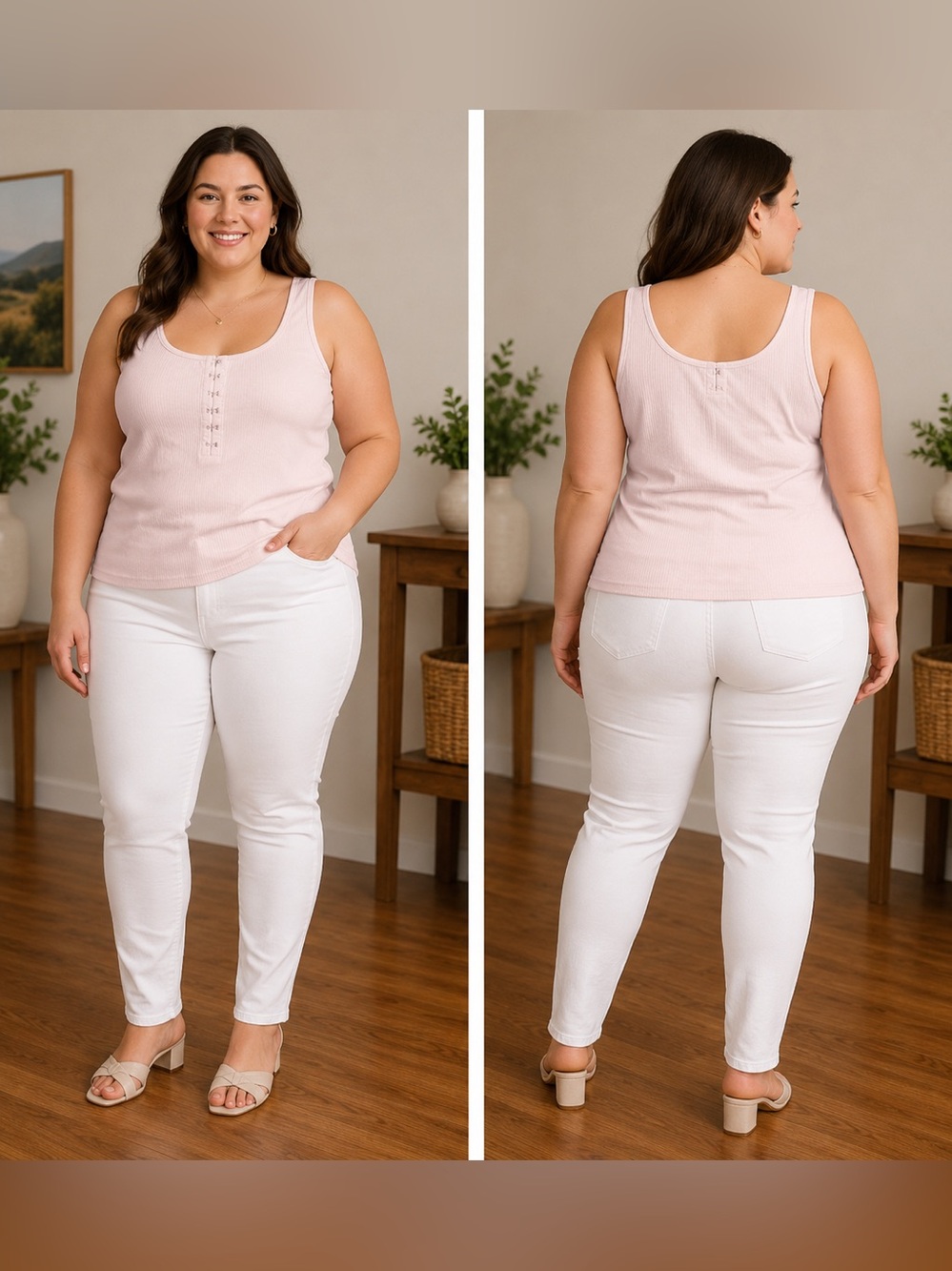 Torrid Light Pink Hook & Eye Closure tank Top Size 0